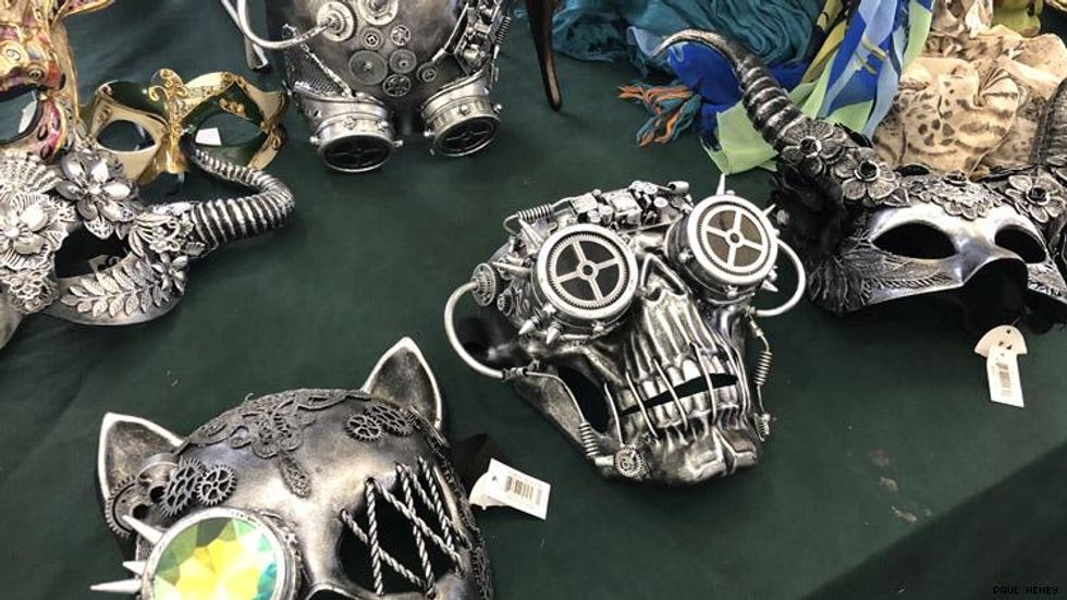 3-D printed masks at City Market in Charleston