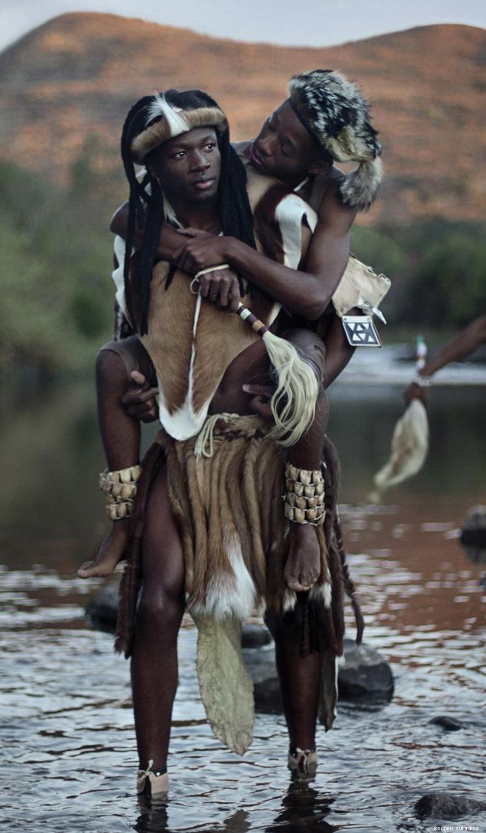 A gay South African Zulu couple by Braden Summers