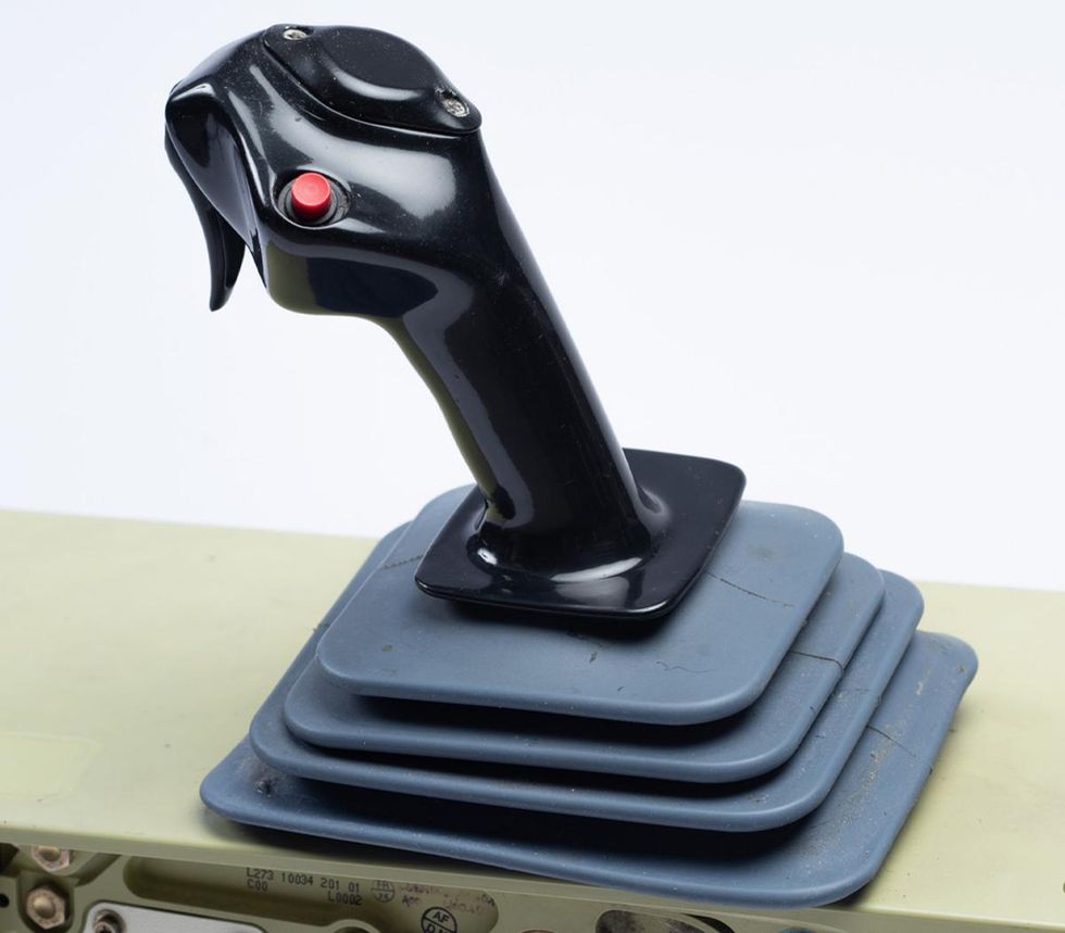 A joystick from an Airbus A380 was sold at auction for charity