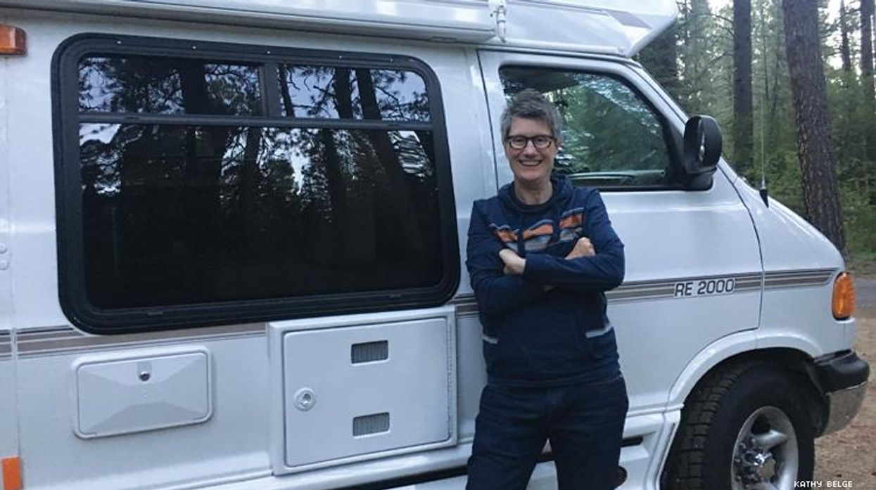 A solo traveler finds companionship — and Jell-O wrestling — while camping with other lesbians.