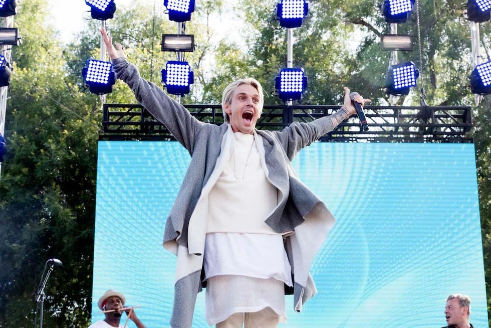 Aaron Carter performs at LA Pride