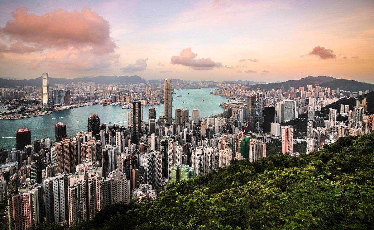 aerial photography of Hong Kong