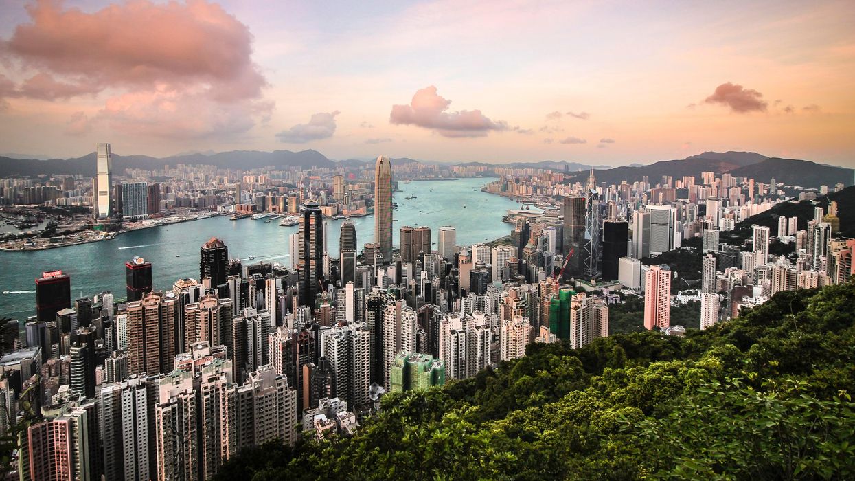 aerial photography of Hong Kong