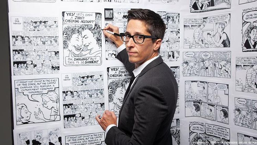 Alison Bechdel in No Straight Lines