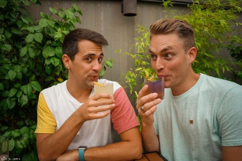 Amazing Race Winners Take a Tour of Proudly Weird and Queer Portland; Here They Enjoy a Drink at the Shine Distillery
