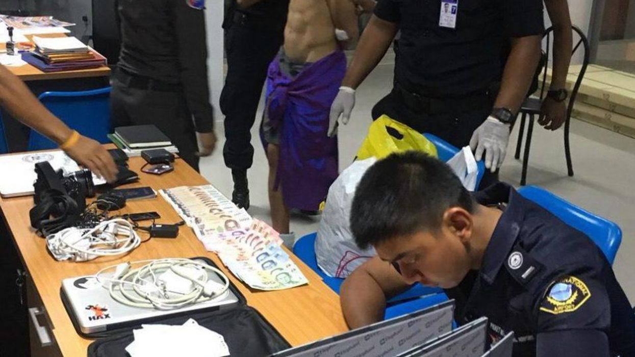 American tourist Steve Cho was arrested at a Thai airport after stripping off and going on a rampage
