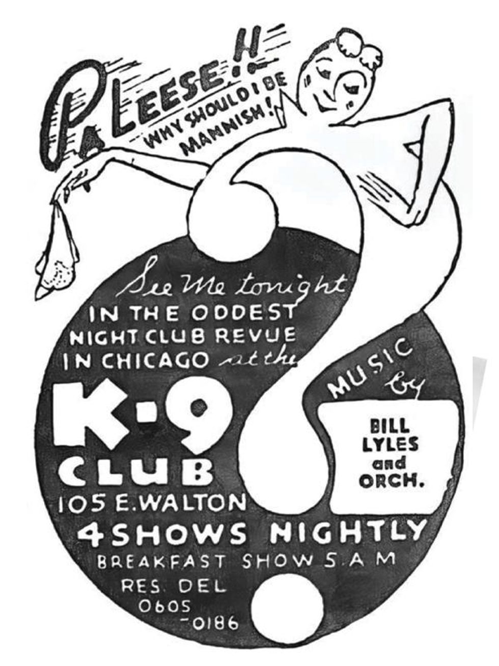 an ad for K9 bar in Last Call Chicago