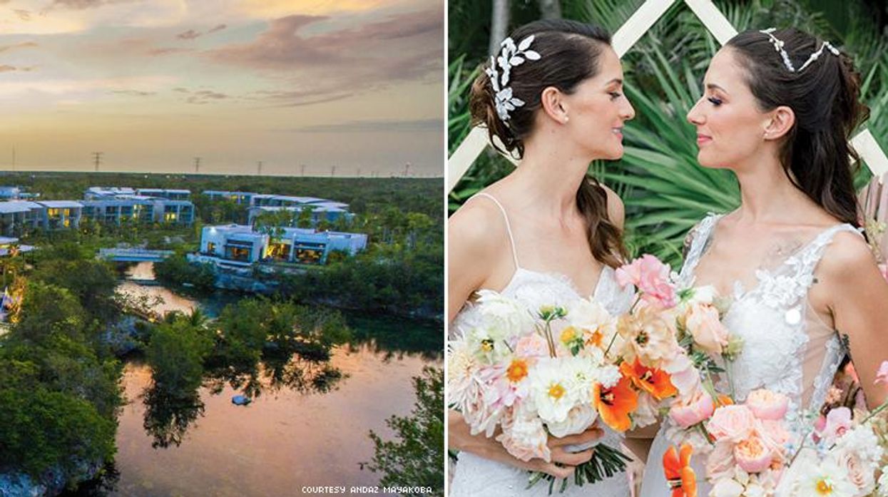 Andaz Myakoba lesbian wedding