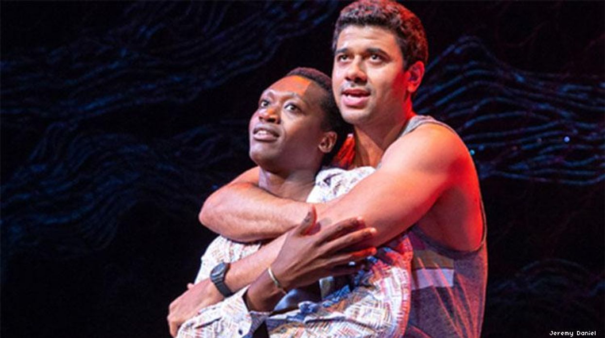 Ato Blankson-Wood and Robert Gilbert from the play The Rolling Stone