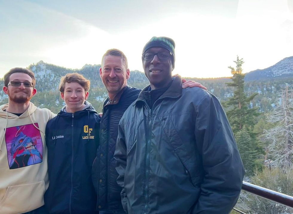 Author and family atop the Palm Springs Aerial Tramway