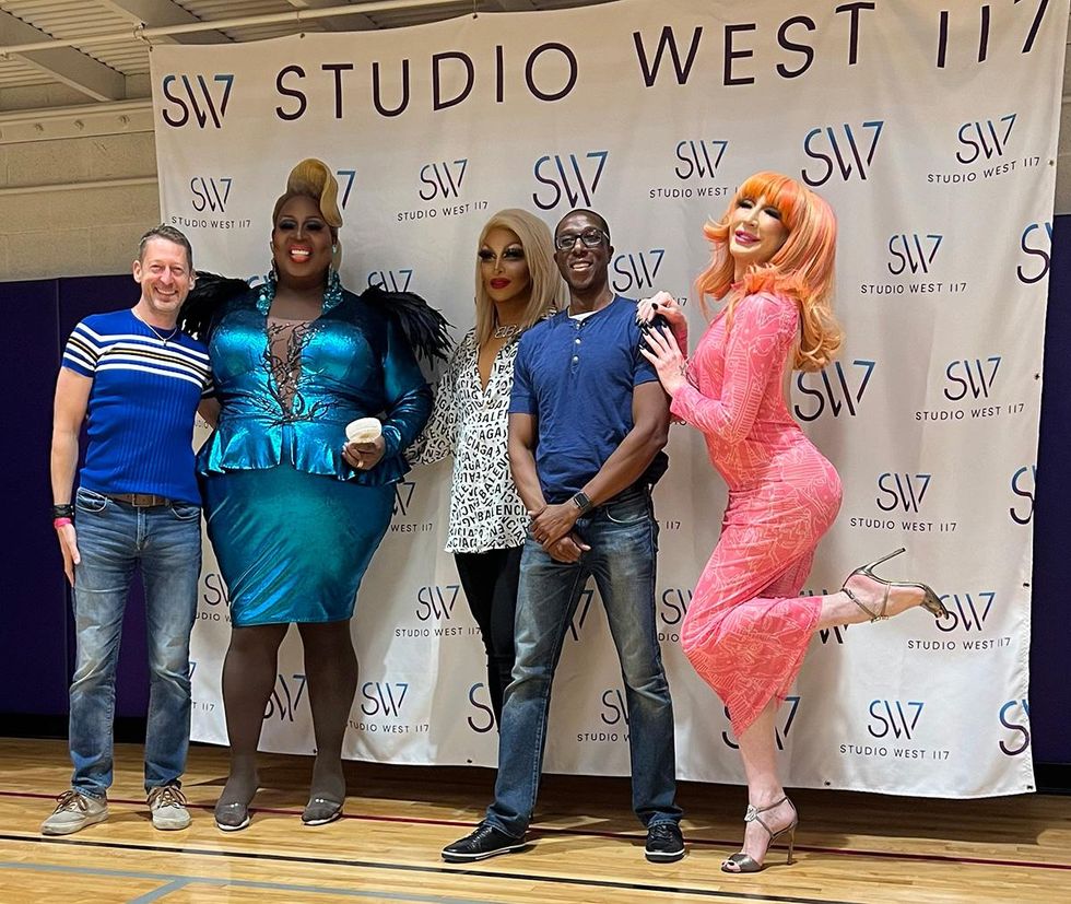 Author and husband with Latrice Royale, Roxxxy Andrews, and Detox
