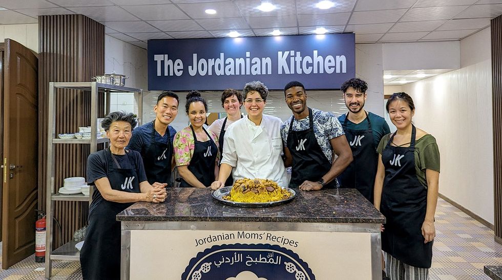 Barry Hoy's LGBTQ+ Syrian Adventure - \u200bPreparing a meal at The Jordanian Kitchen