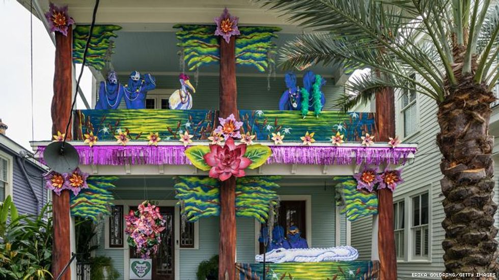 Bayou Bouquet Mardi Gras House