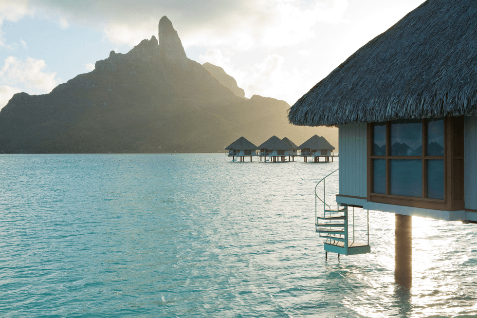 Bora Bora, pictured, is high on Marla Mindelle\u2019s travel wish list, alongside Japan