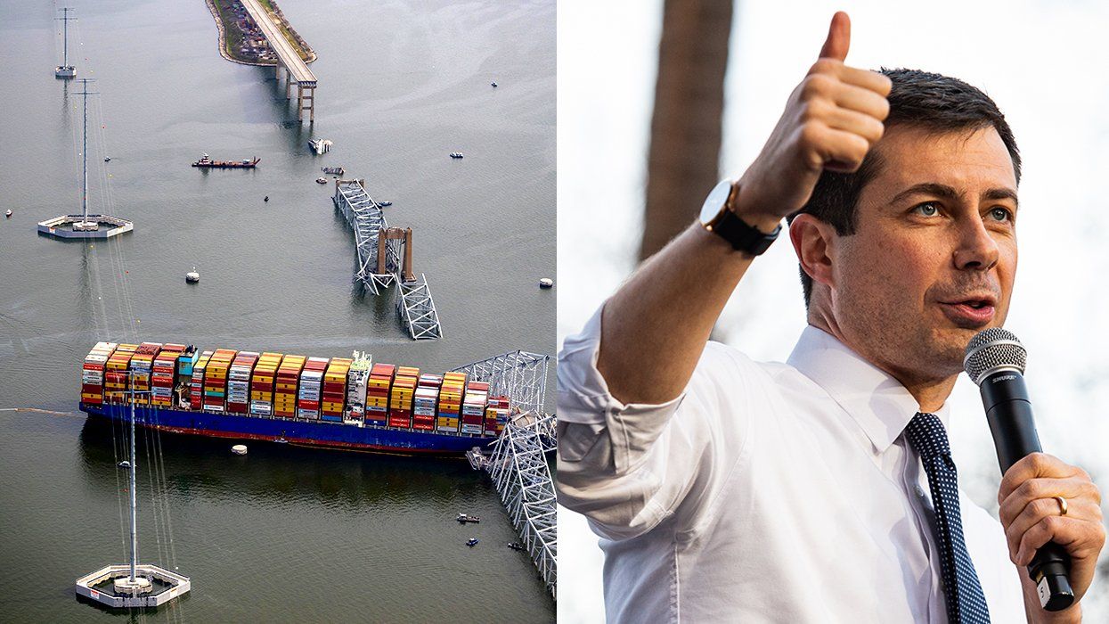 cargo container ship Dali crash collapse Francis Scott Key Bridge Baltimore Maryland US Secretary of Transportation Pete Buttigieg