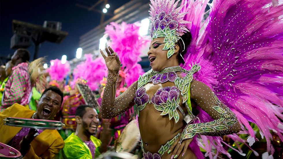 Carnival paraders in Rio de Janeiro