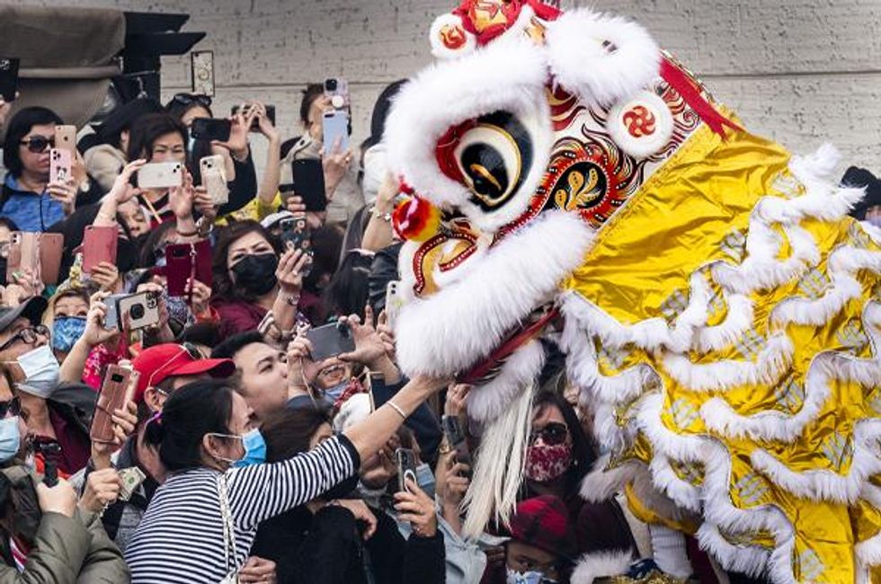 Chinese dragon at Lunar New Year event