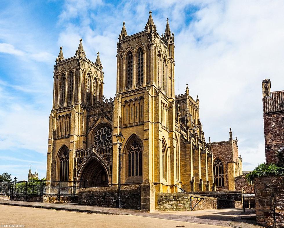 Construction on Bristol Cathedral in England was begun in 1220 and not finished until 1877.