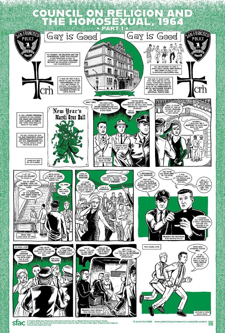 Council on Religion and the Homosexual poster by Justin Hall