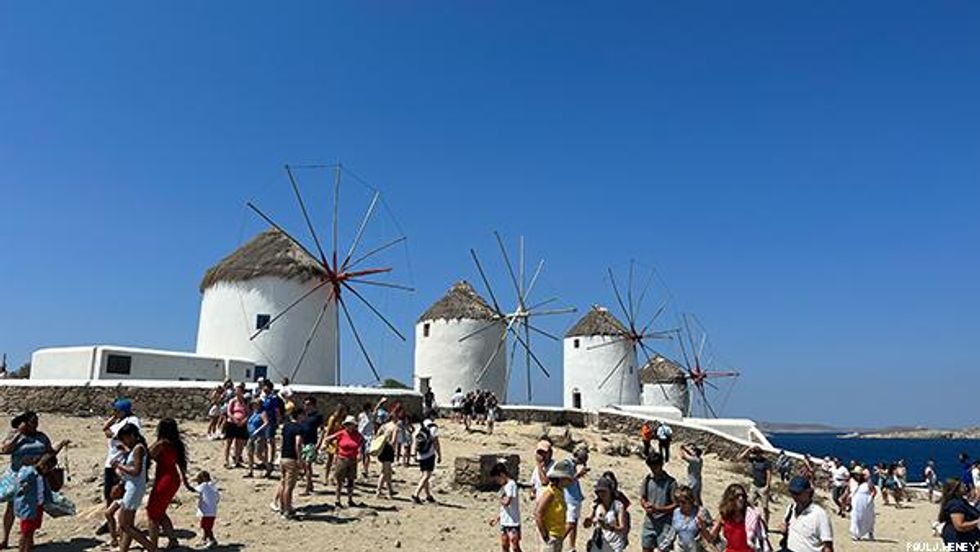 Cruising the Greek Isles with the family in tow.