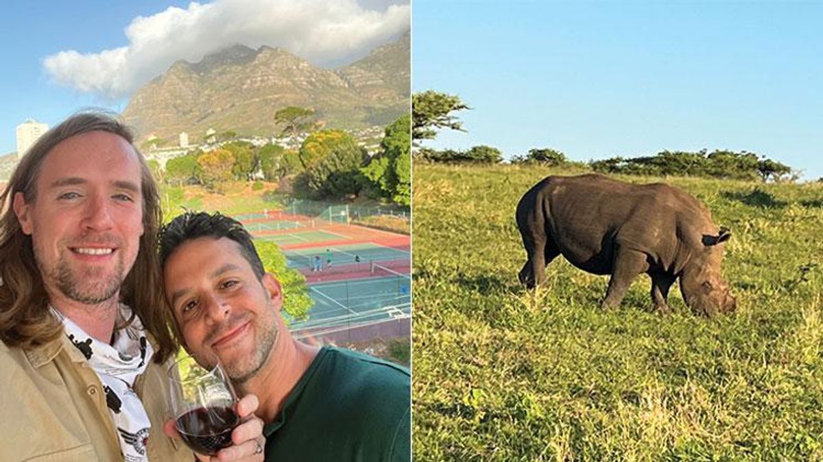 Daniel and wildlife in South Africa