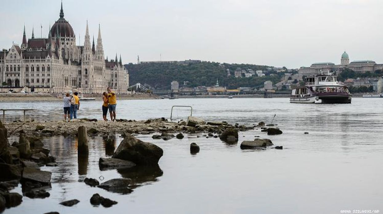 Danube river in Budapest Hungary