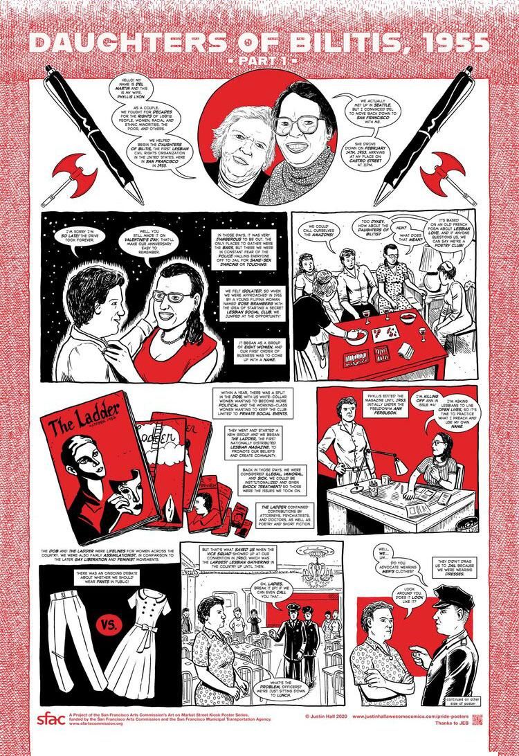 Daughters of Bilitis comic panel 1