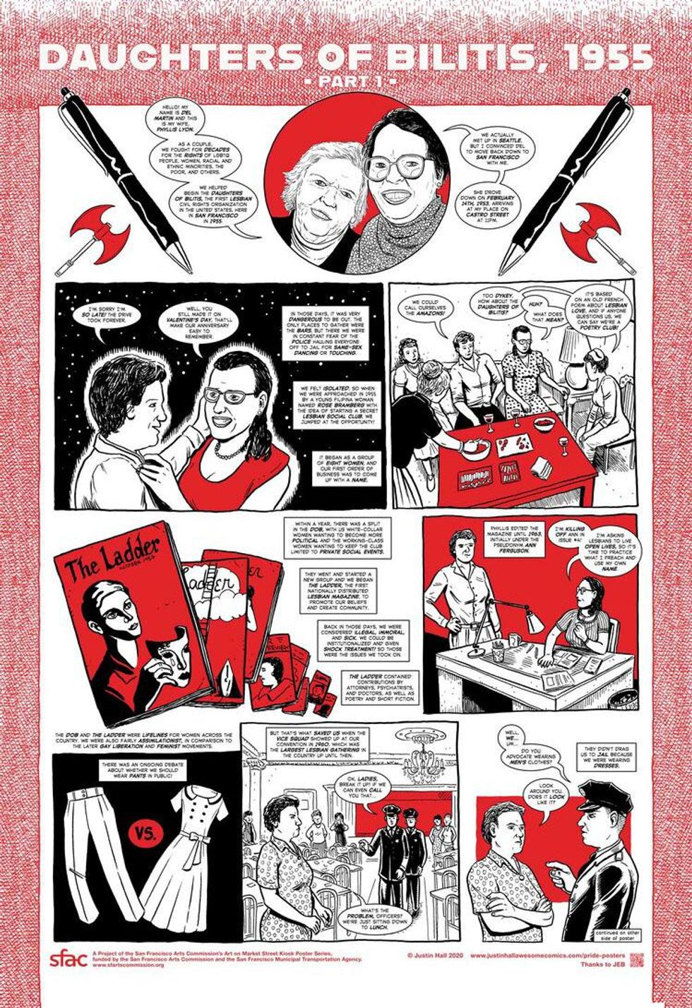 Daughters of Bilitis comic panel 1