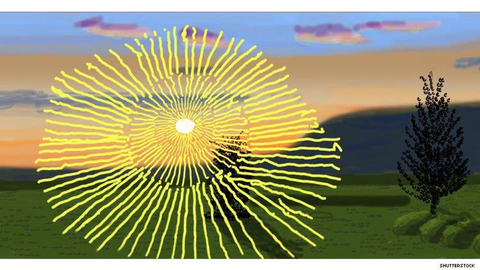 David Hockney's artwork Don't Stare at The Sun...