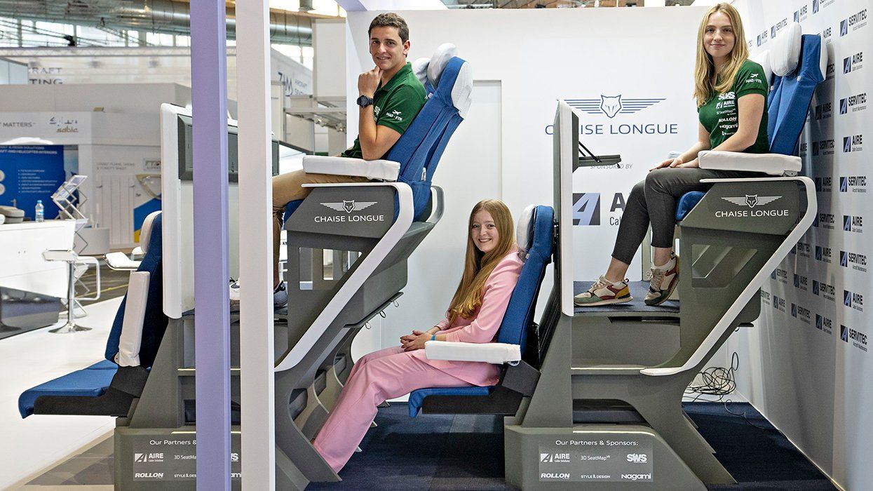Designer Says You Will Sit in His Double-Decker Airplane Seat and Like It, Too