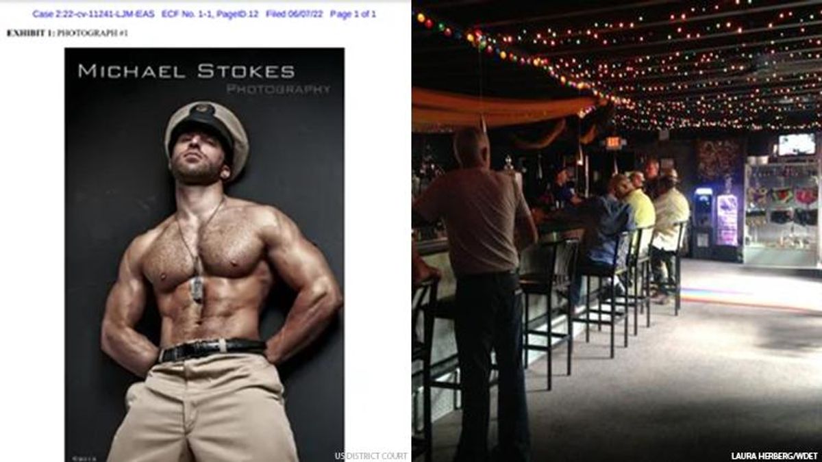 Detroit's Famed Gay Bar, Menjos, Sued Over Use of Hunky Shirtless Pic