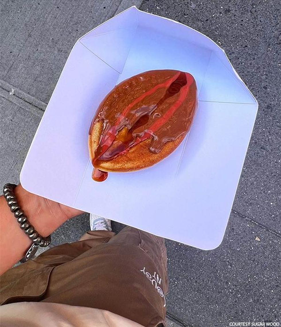 Dip your tongue into a hot and moist Kitty (waffle) for a good cause at the Grand Opening of Sugar Wood, Manhattan\u2019s adult-themed dessert