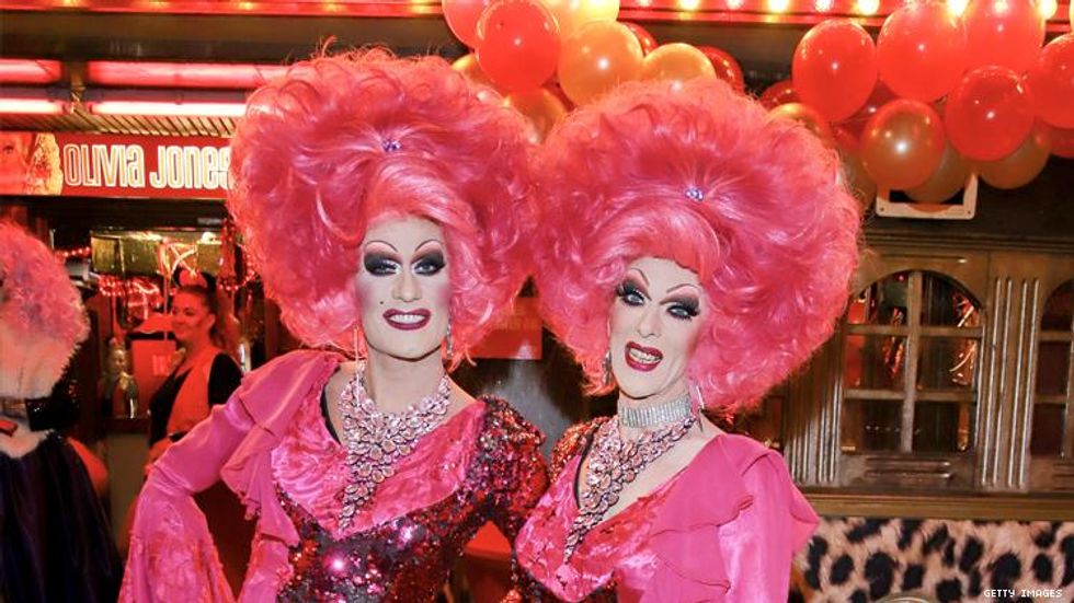 Drag queen twins Barbie Stupid and Lee Jackson