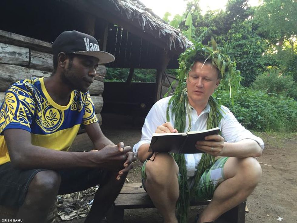 Ethnographer Harrison K David and Chris Nevehev