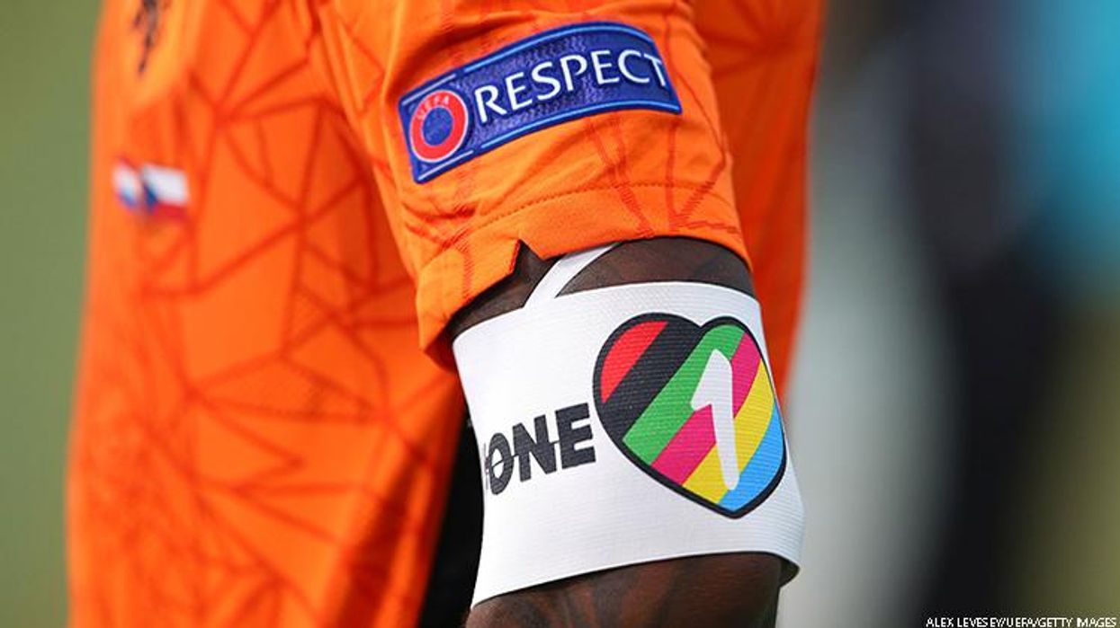 Exclusive: Security Stopping World Cup Fans Wearing Rainbow Gear