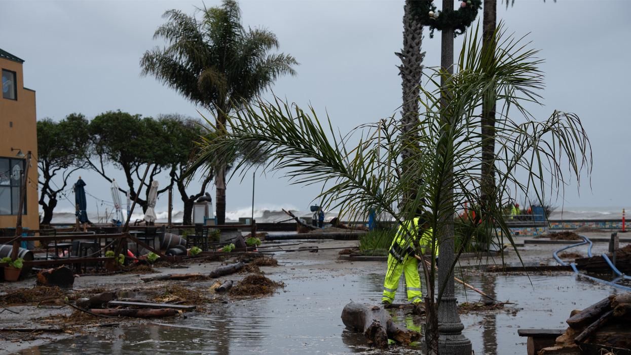 flood damage, Capitola, CA, USA, January 5, 2023