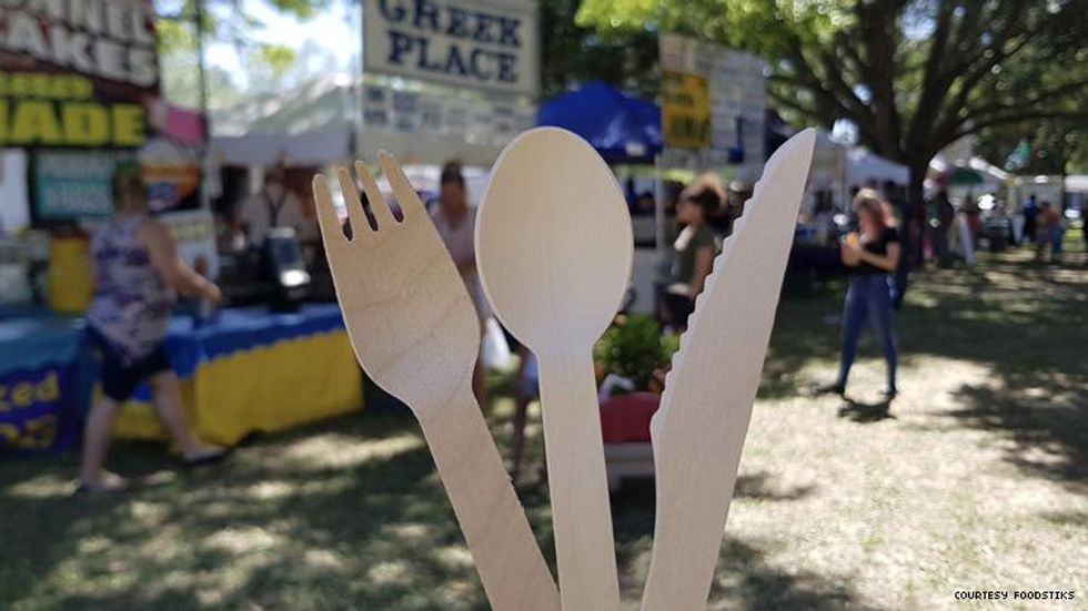 Foodstiks compostable disposable wooden utensils