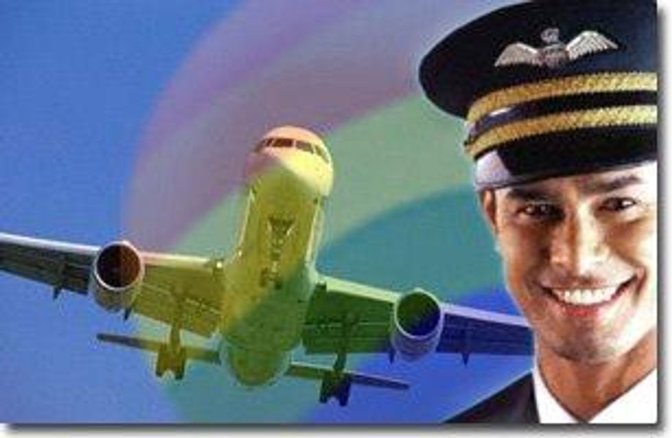 Gay flight attendant