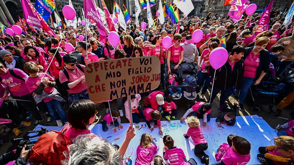 Gay Rights Protest in Milan 2023