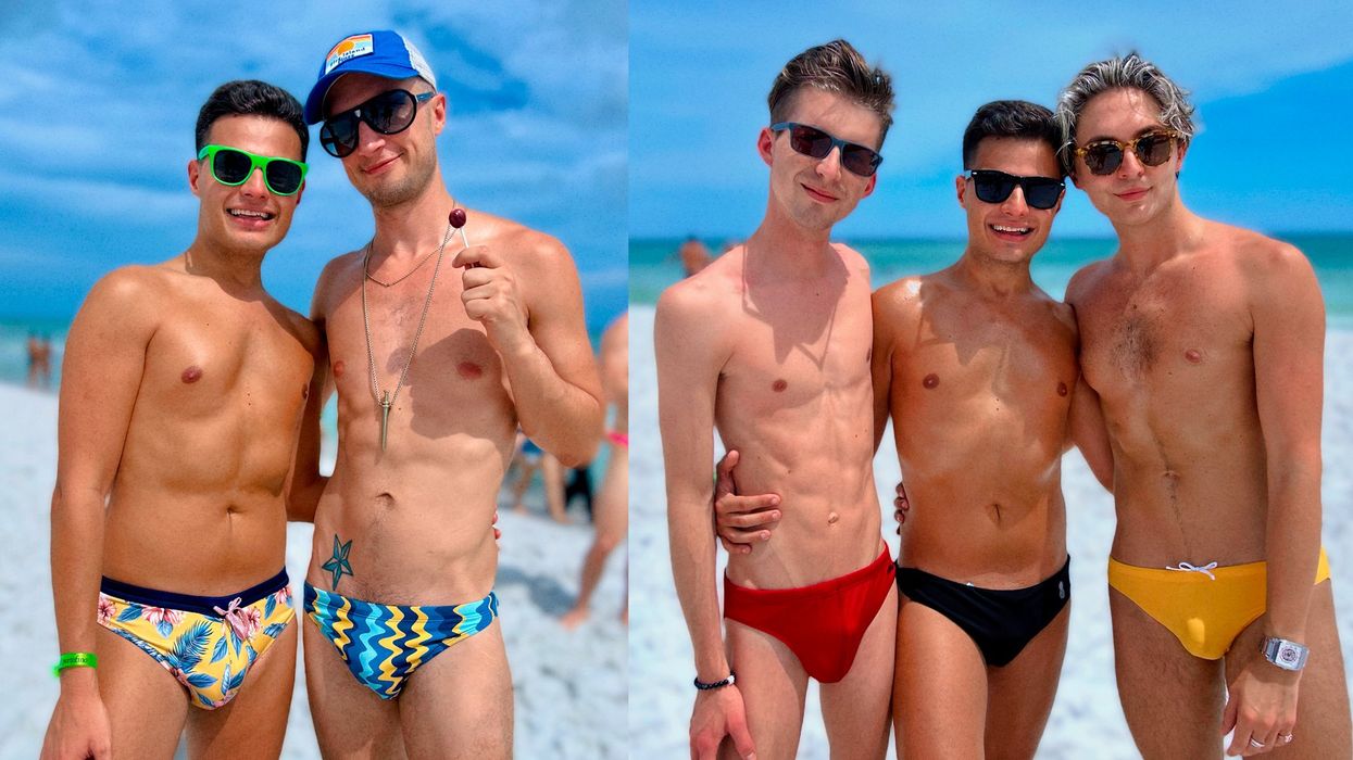 Gays at Pensacola Pride in Pensacola Beach, Florida.