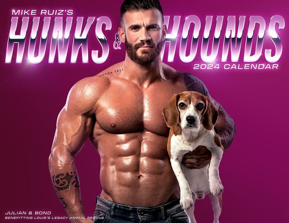 Get Ready to Pant and Beg for the New \u2018Hunks & Hounds\u2019 Calendar from Mike Ruiz \u2013 Cover \u2013 Julian and Bond