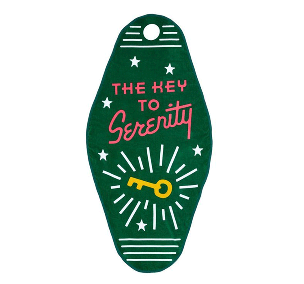 Giant Novelty Key Towel Staycation