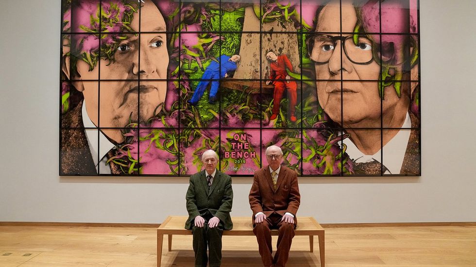 Gilbert & George in their new gallery