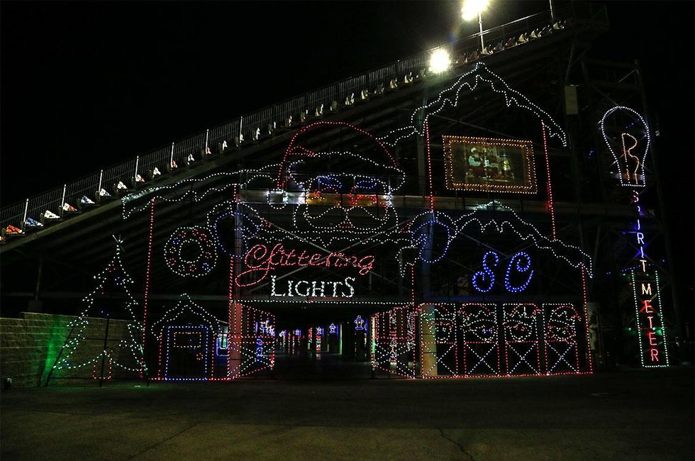 Glittering Lights at the Las Vegas Motor Speedway