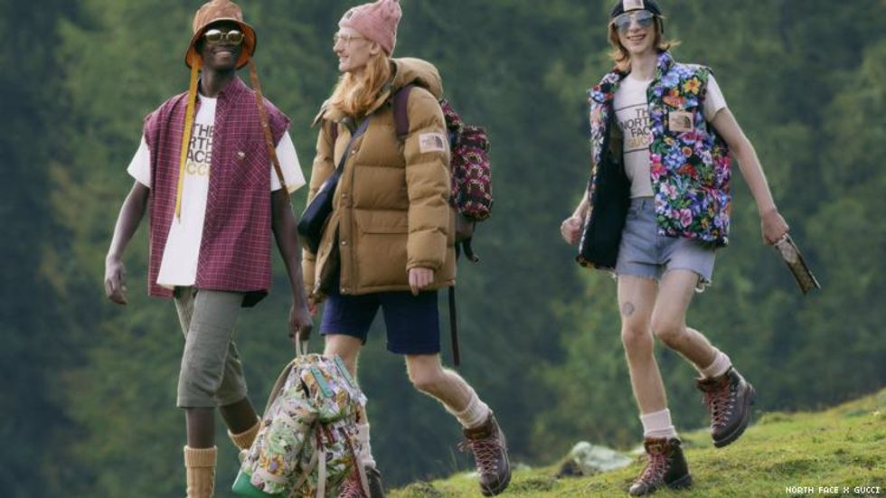 Gucci North Face designs