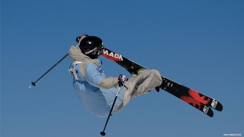 Gus Kenworthy catches air