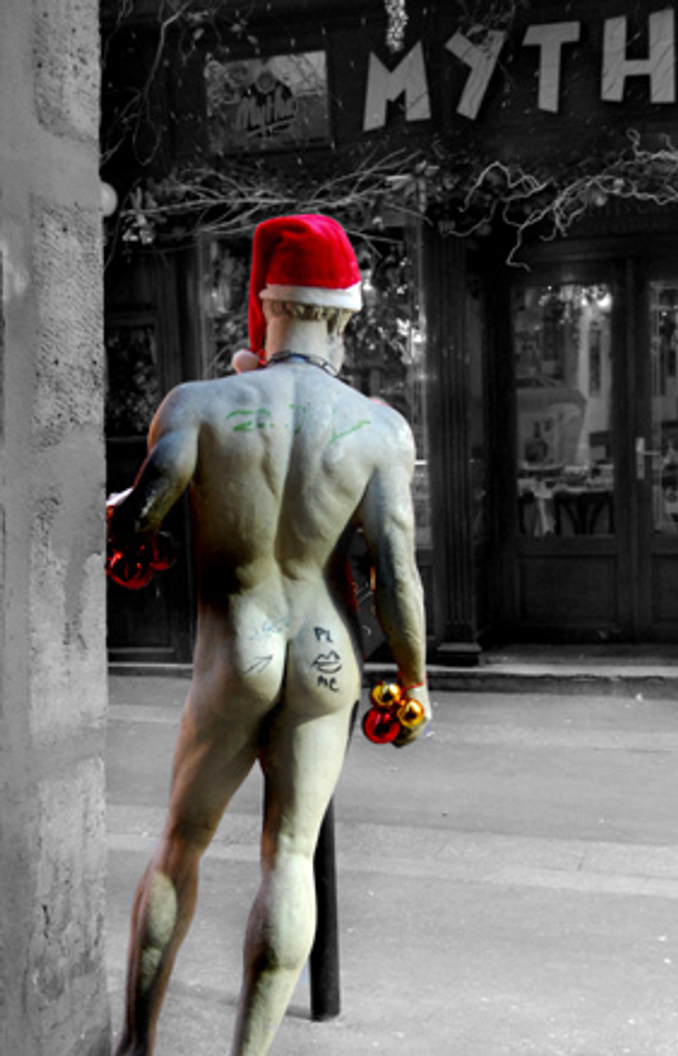 Happy Holidays Gay Santa