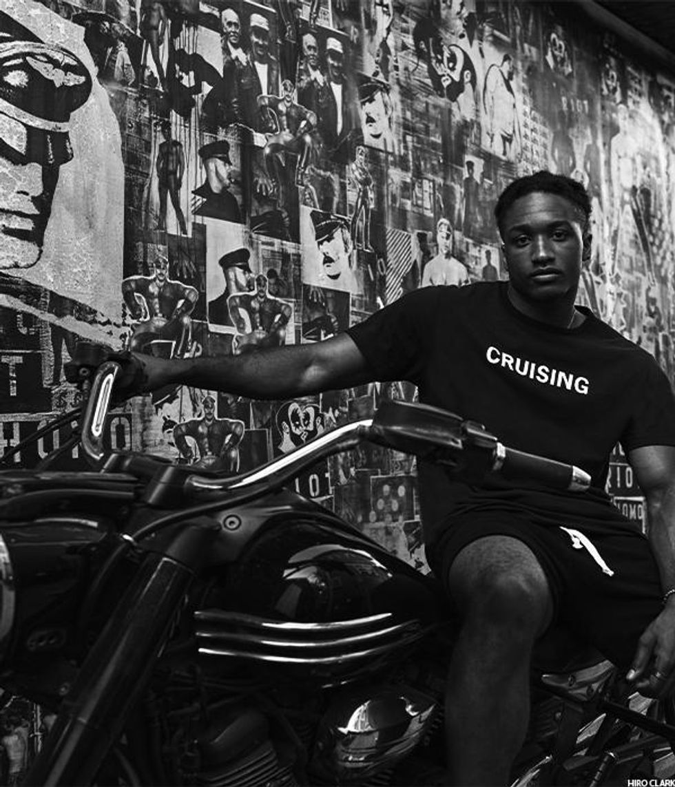 Hiro Clark's Darkroom/Tom of Finland line of hoodies, shirts, and shorts