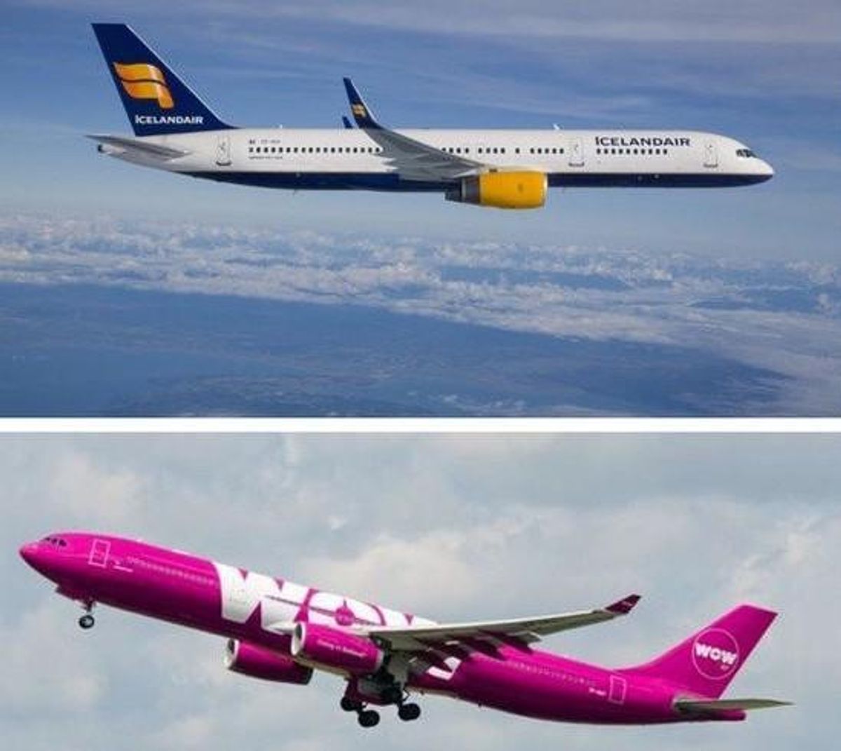 Icelandair and Wow Air
