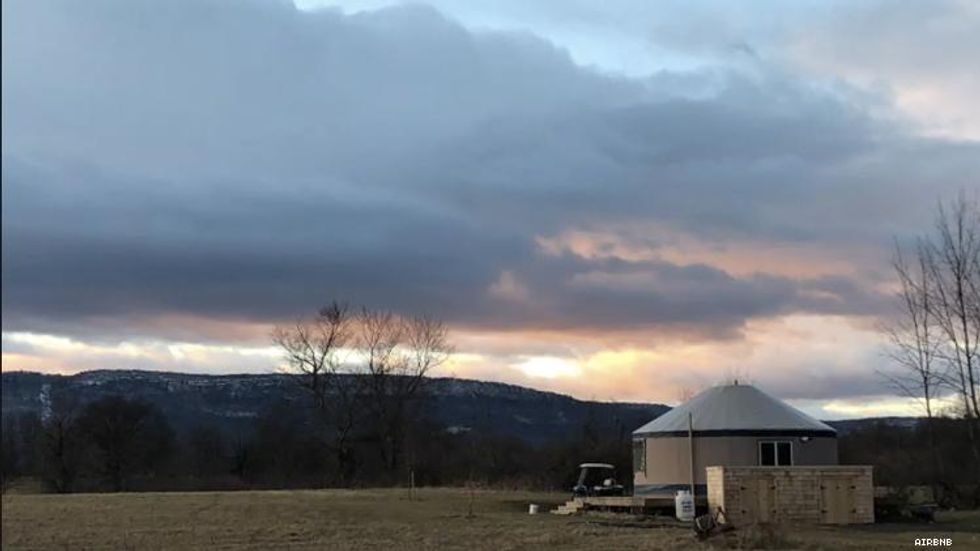 Image of a Yurt on Frog Hollow Farms